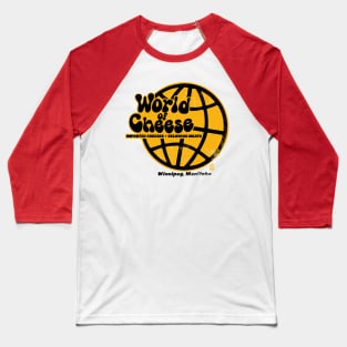 Vintage World of Cheese Baseball T-Shirt